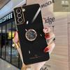 S 23 Ring Holder Stand Case For Samsung Galaxy S23 Plus S22 Ultra S21 S20 Fe Luxury Plating Silicone Cover On S23plus S23ultra