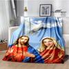Virgin Mary Faith Print Blanket Flannel Soft Comfort Blanket Home Travel Blanket Kids Warm Blanket picnic blanket birthday gift