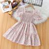 Girls' Summer Dress New Baby Bubble Sleeve Princess Dress Children's Summer Fashion Fairy Dress
