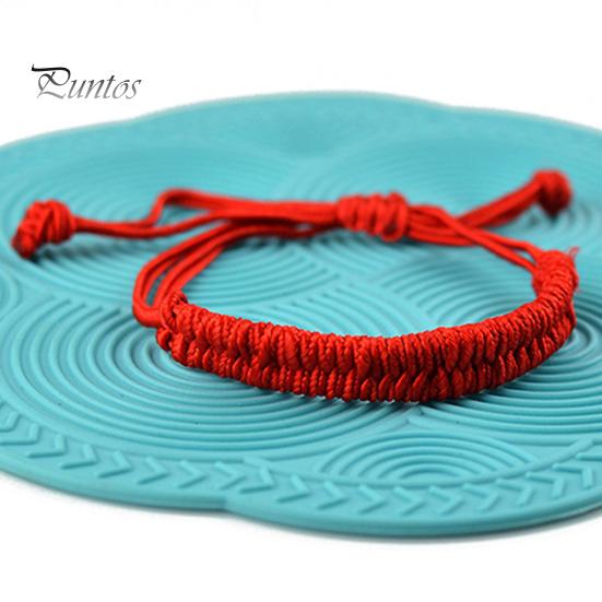 Knitting Bracelet Chinese Style Red Rope Braided Fashion Jewelry Handmade Adjustable Bangle for Unisex Hand Chain