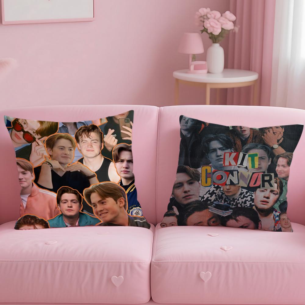 popular actor Kit Connor Cushion Cover Soft  EasyWash Pillow Case  Versatile for Couch Bed Travel and Office