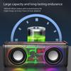 VAORLO 10W Transparentní Mecha bezdrátový Bluetooth reproduktor Zvuk Světlo Rytmus Subwoofer TWS Stereo Cyberpunk Music Center Volání handsfree