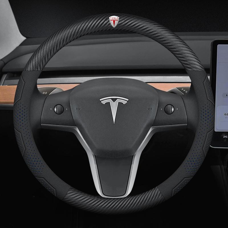 Car Steering Wheel Cover For Tesla Model 3 Model S Model Y Model X Roadster 2019-2025 Auto Interior Steering Wheel Accessories