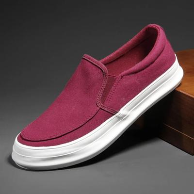 Leinenschuhe Herren Neu Atmungsaktive Freizeitschuhe Klassisch Vielseitig Trendig Dicke Sohle Bequem Low Top Canvas Herrenschuhe Sneaker