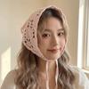 Pastoral Style Triangle Turban French Hollow Out Hair Band Retro Women Hair Scarf  Summer