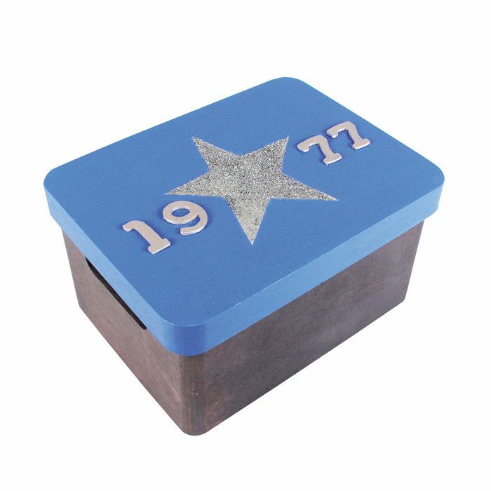Wooden Storage Chest 30 X 22 X 16 Cm