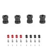 4PCS RC Wheel Hex Spacers 12mm Dia 15mm Length Hex Hub Extenssion with Metal Locking Lug Nut and Loc