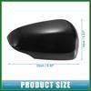 Motoforti Rückspiegelkappe Rechts für Seitenspiegel Tür für Toyota Prius C 2012-2018 ABS-Kunststoff Schwarz Langlebig