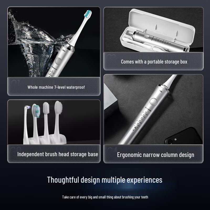 Panasonic EW-PDP51 Smart Sonic Electric Toothbrush, Silver