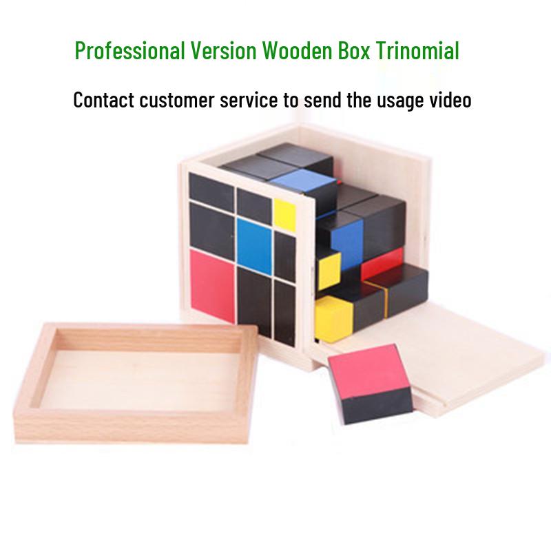 Montessori Sensory Binomial & Trinomial Blocks for Early Math & Spatial Cognition