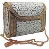White Women Clutch Antique Indian Handmade Square Mosaic Metal Bag Women/Girls Bridal Metal Clutch