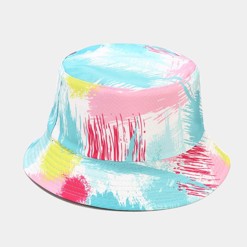 fashion plant printing pattern fisherman hat spring and summer outdoor sun protection fisherman cap unises fishing caps