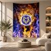 Decorative Tapestry,Leicester City Football Printed Wall Art, Lightweight Wall Hanging For Bedroom Background