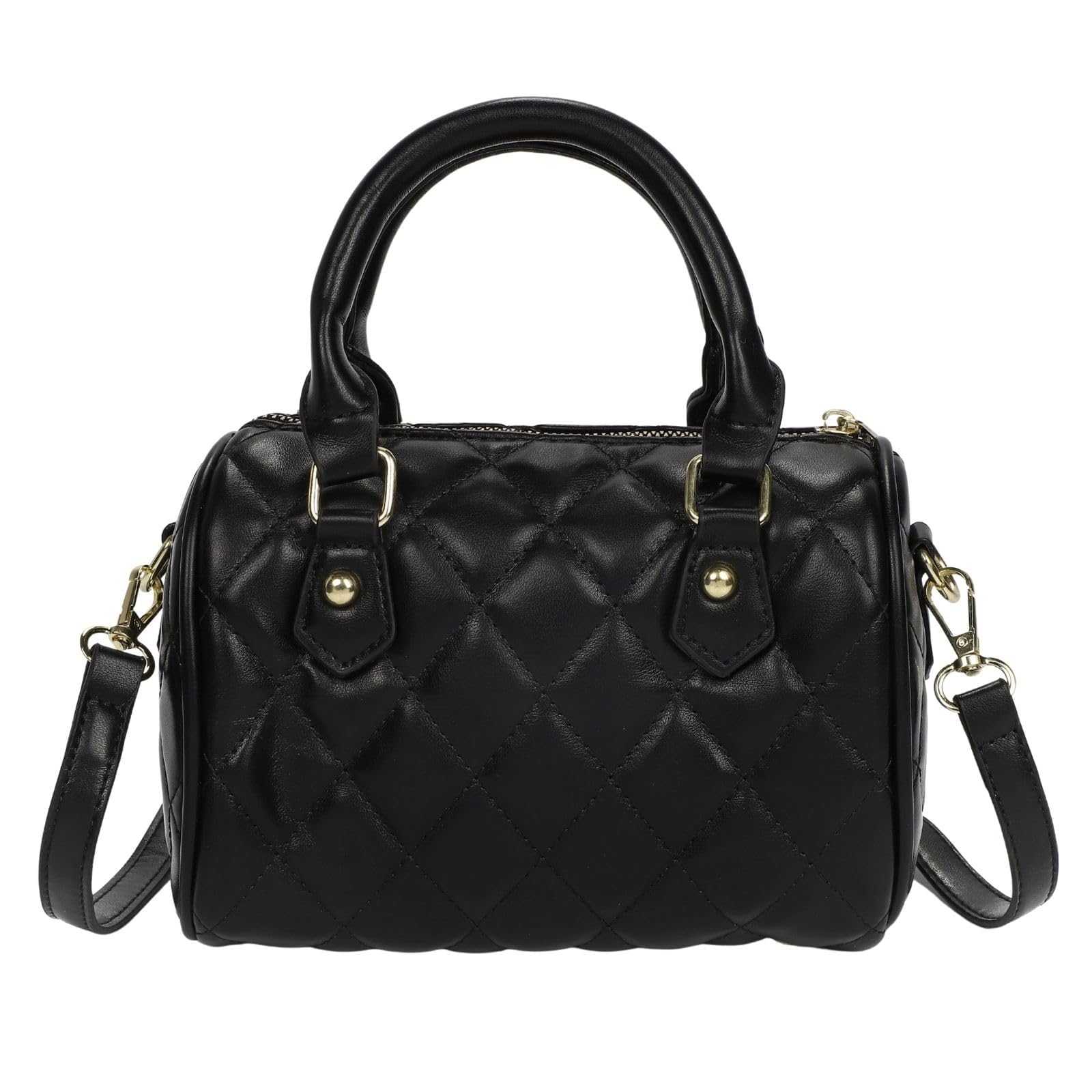 Мини-сумка Boston Harujio, Женская маленькая стеганая сумка через плечо, Сумка-тоут, 2 способа ношения, Горизонтальная мини-сумка Boston, Сумка через плечо, Сумка-кроссбоди, Сумка-тоут, Модная