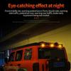 Car Roof RGB Strobe Light with Remote Control Waterproof Interior Car Lights Wireless Smart LED Strobe Lights Solar Powered Aircraft Warning Lights