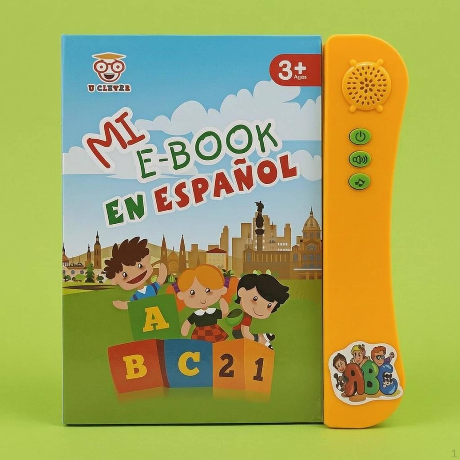 Spanish Audio Book Educational Interactive 3+ for Children Orange