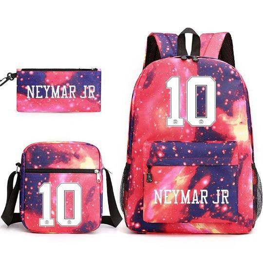 Lionel Messi · Peripheral Printed School Bag Three-Piece Pencil Case Shoulder Bag Backpack