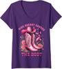 Abolish ICE Duck Simple Protest Drawing Ladies' V-Neck Tshirt