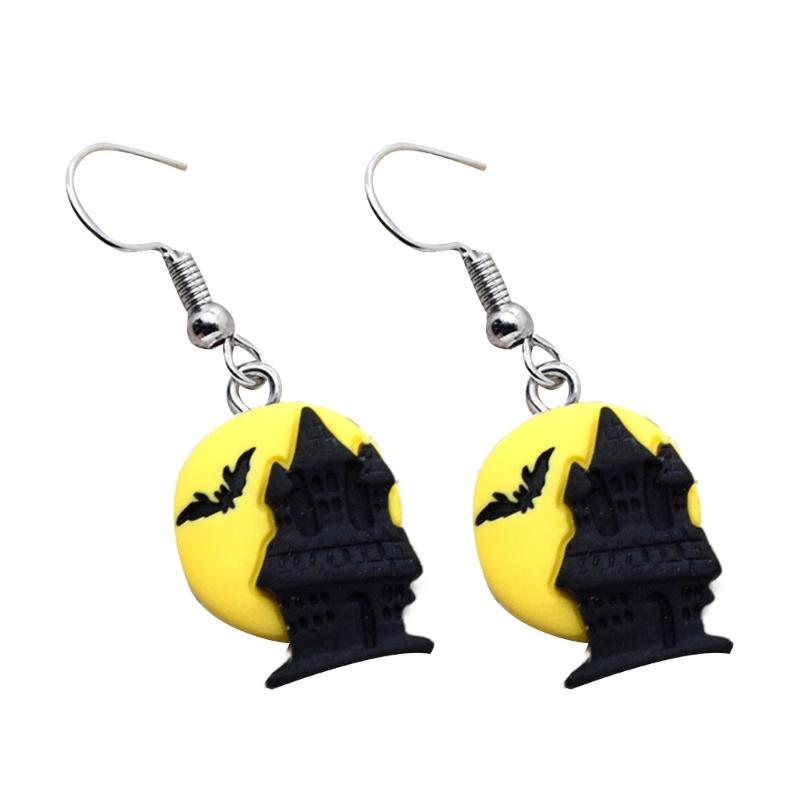 

Cartoon Pumpkin Cat Hat Pendant Earring Fashion Dangle Earrings Halloween Cartoon Resin Drop Earring Party Jewelry