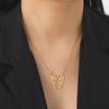 Hollow Angel Wings Pendant Necklace Women Stainless Steel Neck Chain Choker Trend Wedding Jewelry Birthday Gift