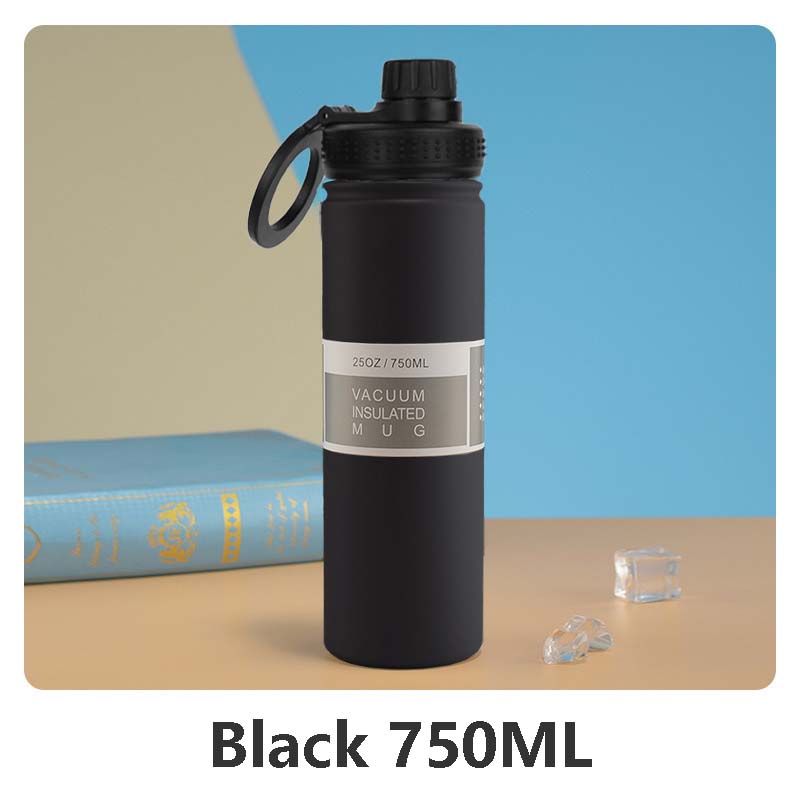 750ml Stainless Steel Vacuum Bottle With Magnetic Bracket Large Capacity Insulation Water Bottle For Travel Sports Water Cup