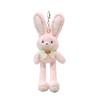 30cm Pull-Out Rabbit Keychain Plush Toy Cute Soft Stuffed Animal Bunny Doll Creative Backpack Clutches Pendant Kid Girl Boy Gift