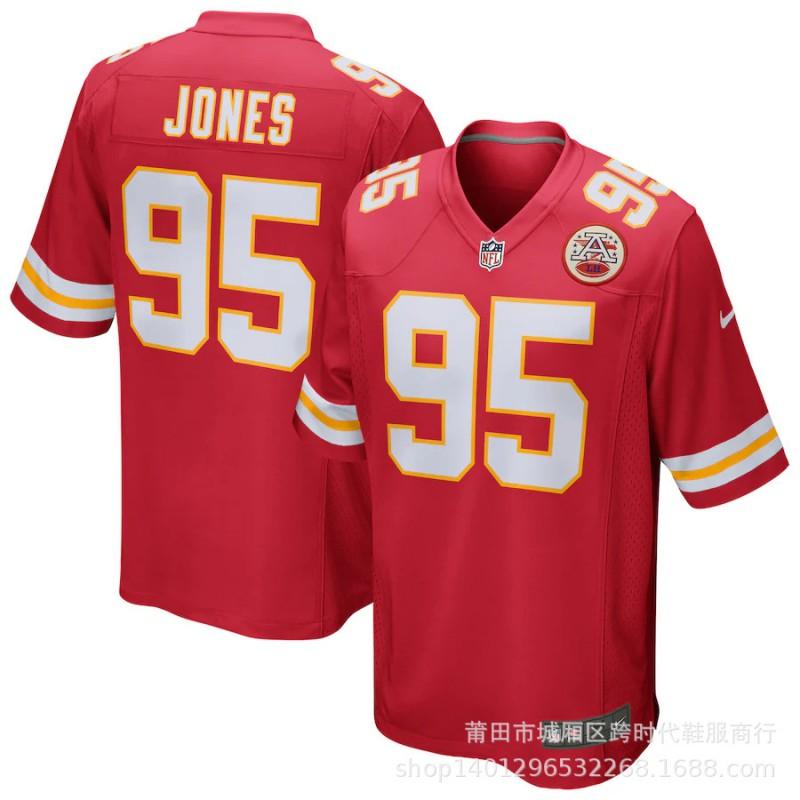 Kansas City Chiefs NFL Koszulka Piłkarska Patrick Mahomes 10 Premium Replika Krótki Rękaw Męska Kibice Odzież Drużyny Sportowej