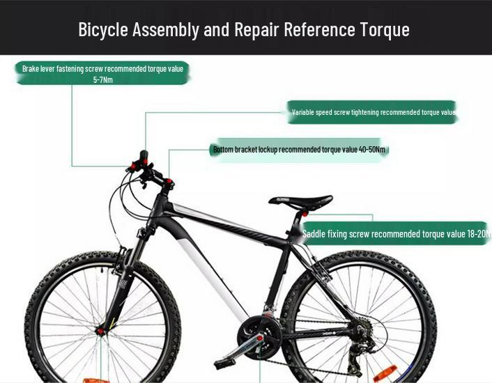 15-Piece High Precision Adjustable Torque Wrench Set for Bicycle Repair