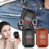 1 szt. Skórzany portfel na klucze, etui na klucze samochodowe, wielofunkcyjne etui na klucze, akcesoria samochodowe dla Q7 Q3 Q5L Q2L S4 S5 S6 S7 S8 A6L A4L A3 A4 A7 A5 RS3 RS4 B6 B8 B7