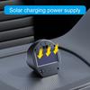 Car Digital Clock Solar Powered Date Week Clock with Temperature Display Automotive Dashboard Round Clock