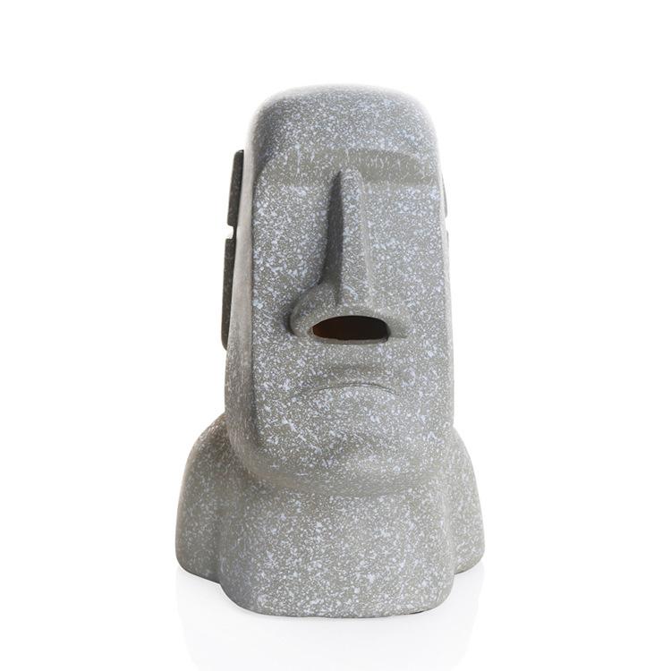 

Креативная коробка для салфеток, Высококачественная коробка для салфеток, квадратная форма Моаи, каменная статуя острова Пасхи, домашняя коробка для салфеток белый