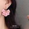 Ginkgo biloba flower fashion simple earrings retro fresh and sweet temperament stud earrings light luxury high-end earrings