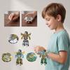 Transforming Robot Toy with Circular Compact Design Converts Into Robot Figure Action Figure Model Suitable for Collectors and Play