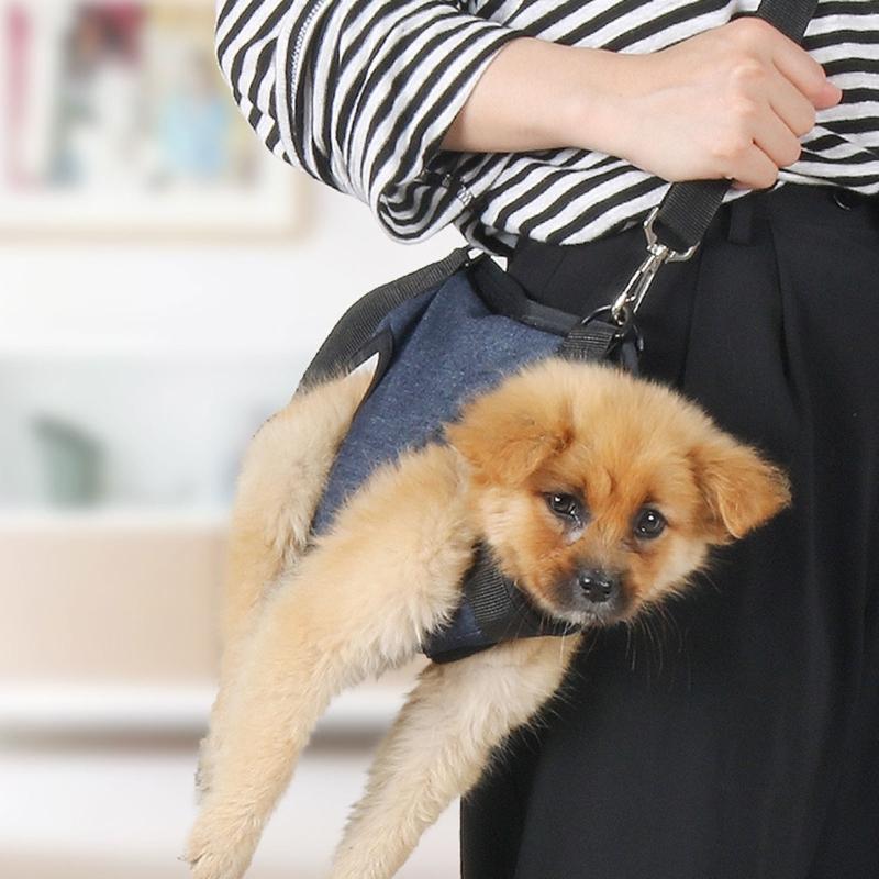 Pet Vest Sling for Elderly Disable Dog Harnesses Breathable Dog Harness for Outdoor Training Lifting Handle