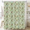 Cute Dog Pattern Shower Curtain Farmhouse Bathroom Decor Waterproof Fabric Liner Vintage Rustic Pet Theme Backdrop