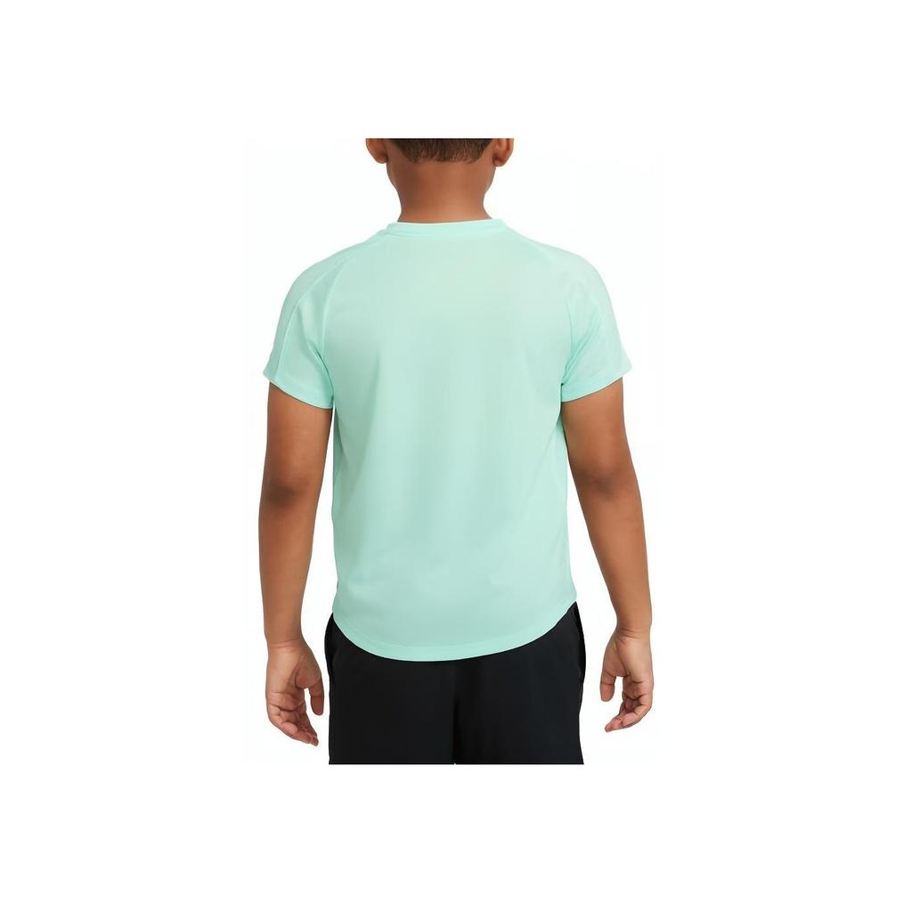 Nike Court Dri-FIT Victory Solid Logo Short Sleeve T-Shirt Kids Tops Teal CV7565-379