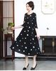 2023 New Women's Plus Size Polka Dot Mulberry Silk Dress - Celebrity Style & Elegant