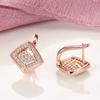 Ins trendy zircon earrings for women, fashionable personality, simple design, diamond earrings