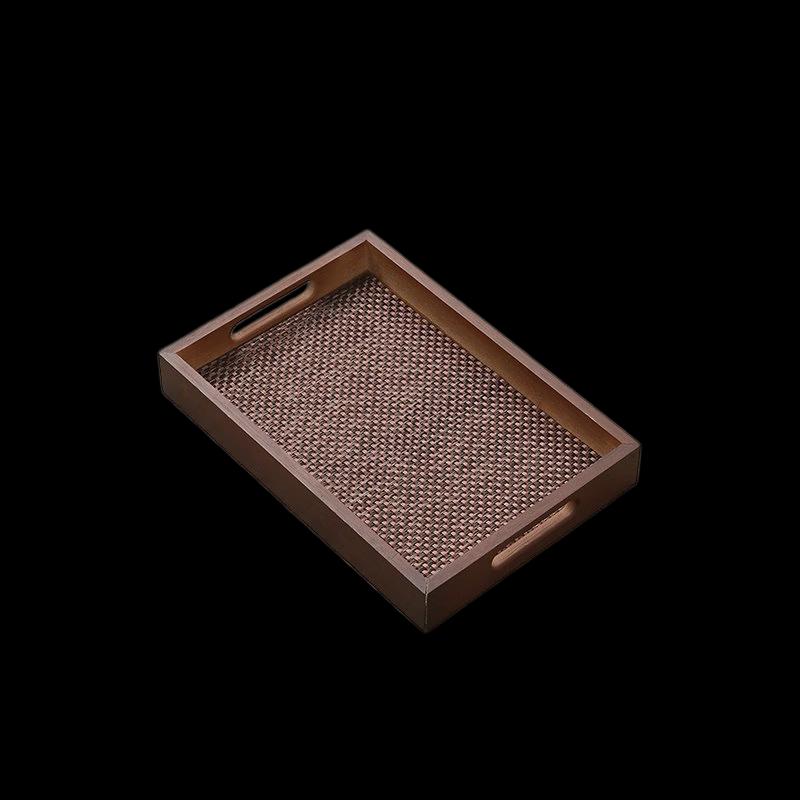 Youde Rattan & Bamboo Handle Tray