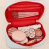 Small Fresh Macaron Cosmetic Bag Portable Large Capacity Travel Cosmetic Handbag Girl Series Storage Handbag Contrast Color