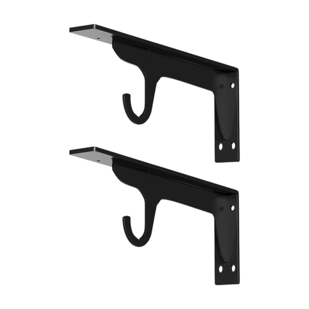 Closet Rod Holder Sturdy Wall Mounted Hanger Bracket for Backyard Room Table