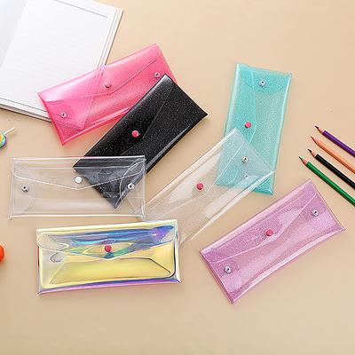 Transparente Laser-Kosmetiktasche, Make-up-Etui, Münz-Bleistifttasche, süße Glitzer-Bleistift-Laser-Stiftetasche, Schultaschen für Mädchen