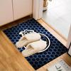 Fc Crest Design Printed Office Carpet Chair Cushion  Entryway Rug, Rugs for Living Room, Bedroom Christmas gifts