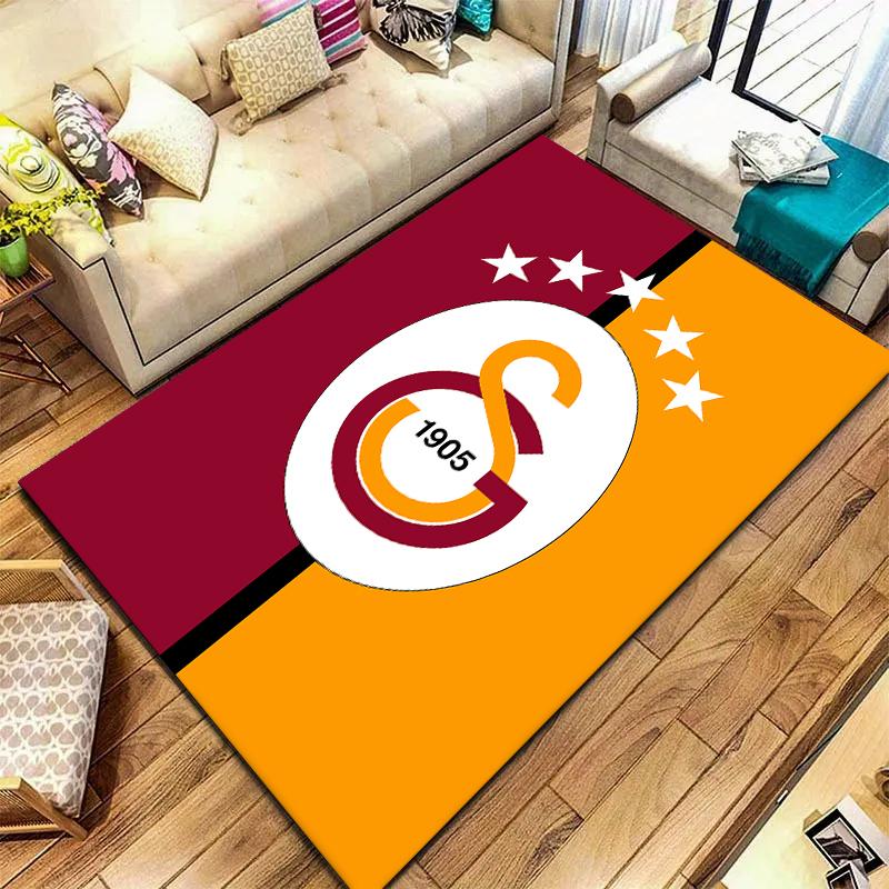 2026 Nuovo Tappeto Galatasaray S.K per Soggiorno Camera da Letto Casa Decorazione Divano, Tappetino Antiscivolo per Giochi Bambini H5