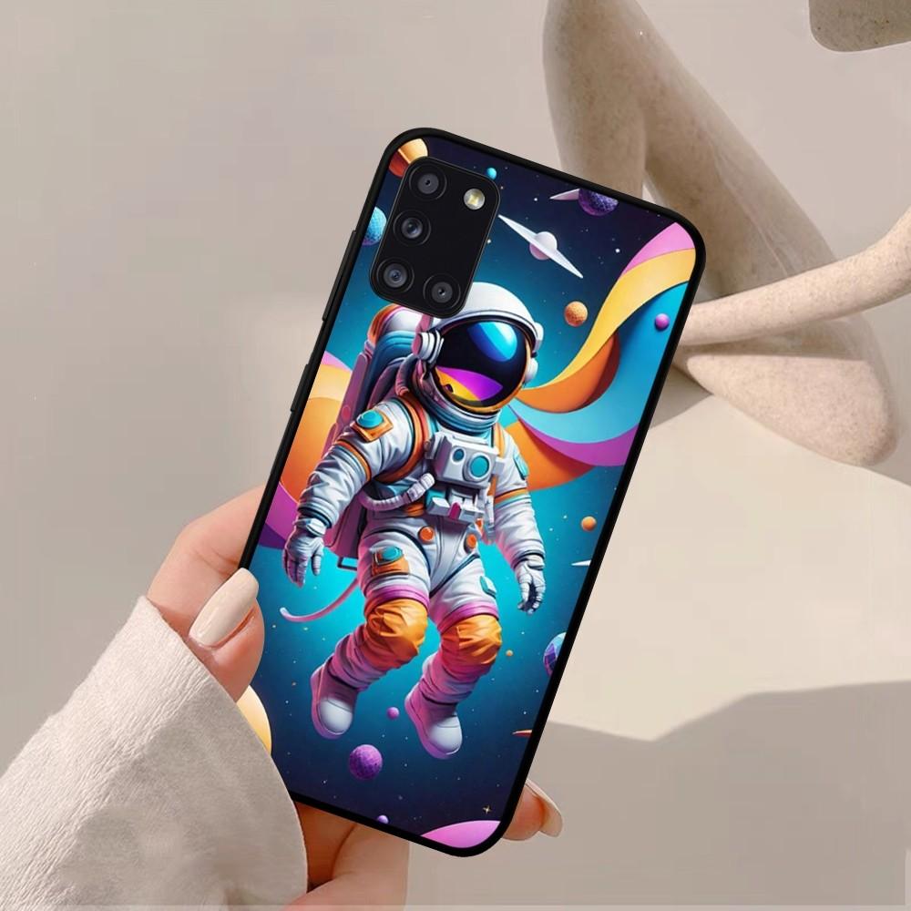 Space Astronaut Cartoon Phone Case For Samsung A 10 11 12 13 20 21 22 30 31 32 40 51 52 53 70 71 72 73 91 13 Shell