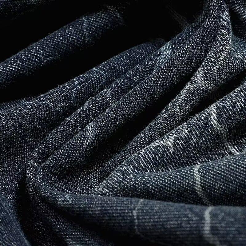 Herren Retro Denim Reversjacke - Gewaschen, Used-Look und Cool für Herbst/Winter High Street Mode.