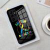 Autism Support Puzzle Phone Case For Samsung S26 S25 Edge Ultra 23 22 21 20 Ultra Plus S24 Fe Glass Cover