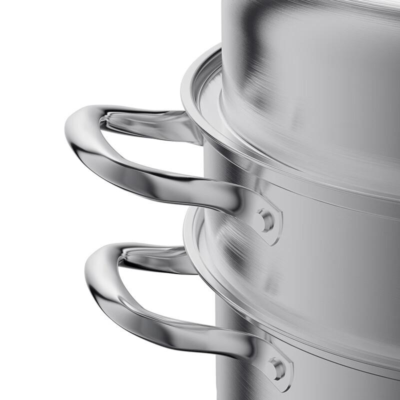 Kangbach 26cm Double-Layer Stainless Steel Steamer Pot