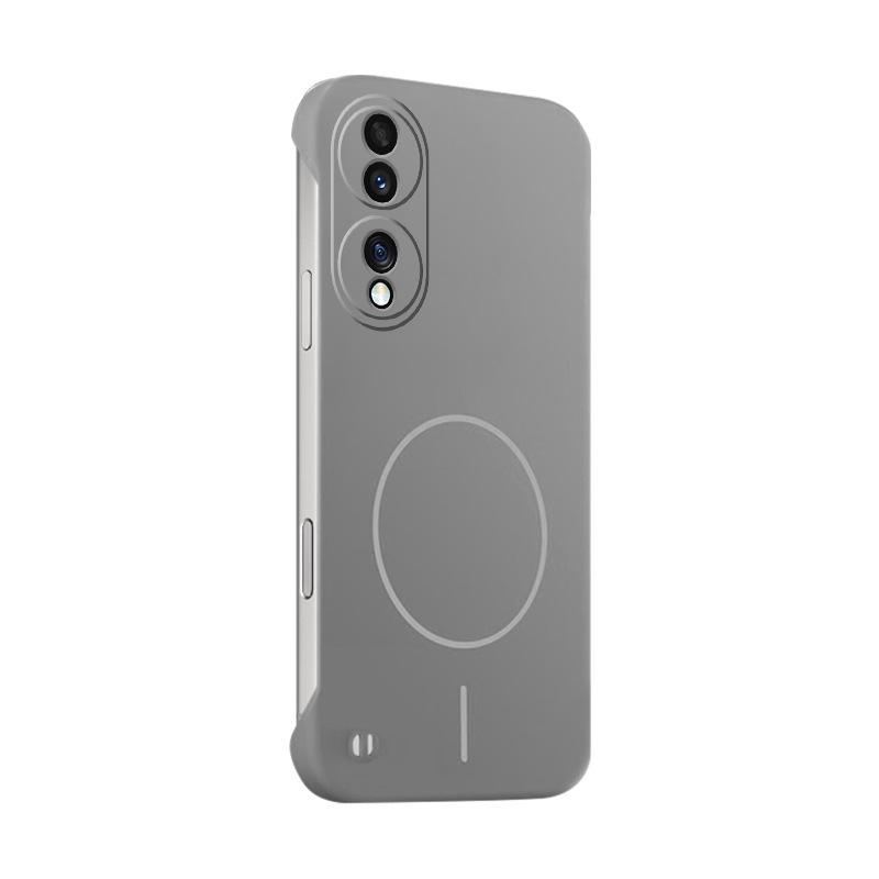 Compatible with Honor 70 / 70 Pro: Skin-Feel Magnetic Borderless Frosted Anti-Drop Simple Color Protective Case Honor 70 чёрный