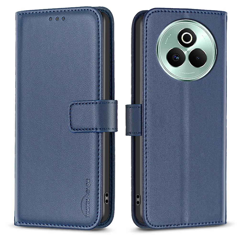

BINFEN COLOR BF17 For Realme P3 Pro 5G Case Wallet Folio Flip Leather Cover Blue